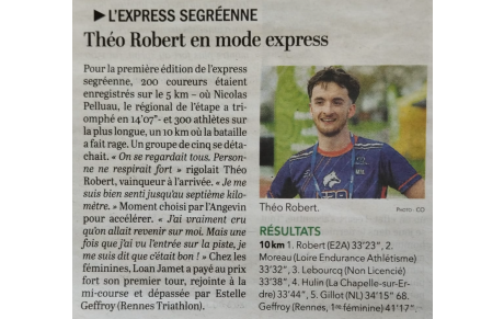 Théo Robert en mode express
