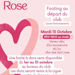 Octobre rose, le club se mobilise.
