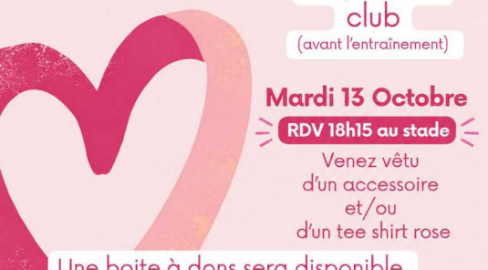 Octobre rose, le club se mobilise.